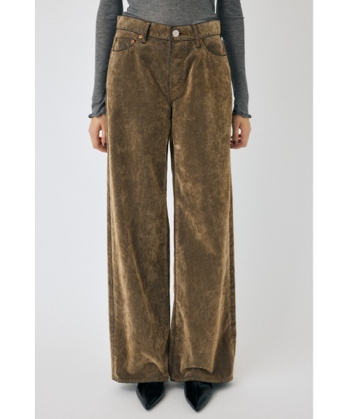 MOUSSY VELVET DENIM BAGGY デニムバギー MOUSSY（マウジー）の「VELVET DENIM BAGGY（デニムパンツ）」 - WEAR