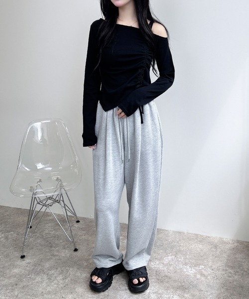 INGNI（イング） tシャツ 「WEB限定」アシメドロストカットソー