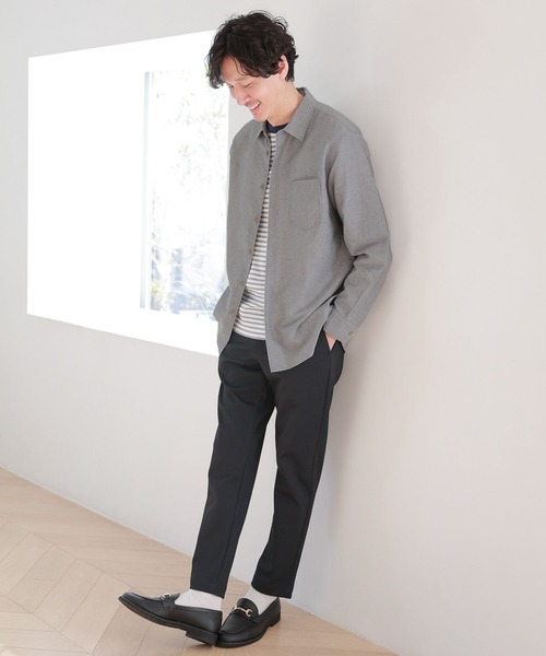 「GLOBAL WORK」 半袖Tシャツ LARGE ライトグレー メンズ