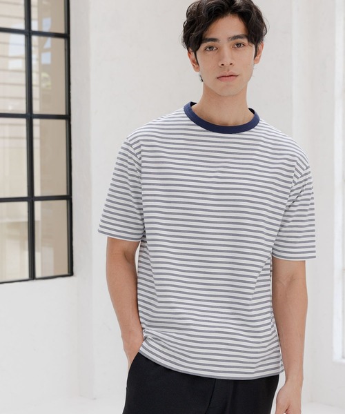 「GLOBAL WORK」 半袖Tシャツ LARGE ライトグレー メンズ