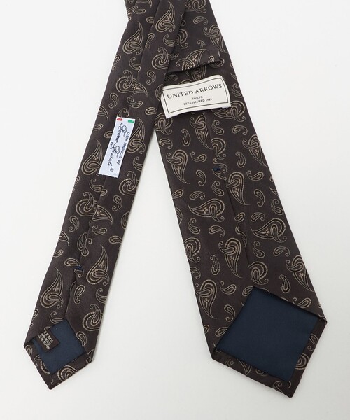 UNITED ARROWS（ユナイテッドアローズ） ネクタイ ブラウン ペイズリー