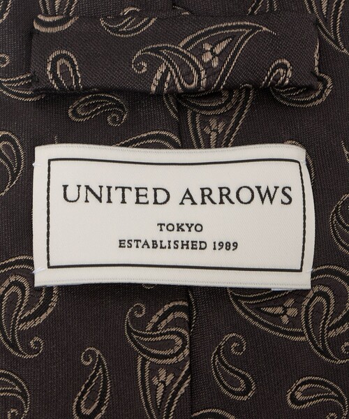 UNITED ARROWS（ユナイテッドアローズ） ネクタイ ブラウン ペイズリー