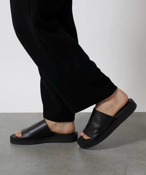 PADRONE 「PADRONE」 サンダル 41 ブラック メンズ : ZOZOTOWN Yahoo