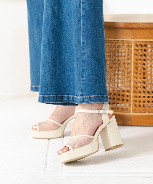 「attagirl」 ヒールサンダル M ブラック系その他 レディース_画像5