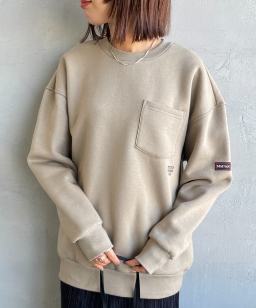 Marmot（マーモット） トレーナー スウェット 別注 ワンポイントロゴ