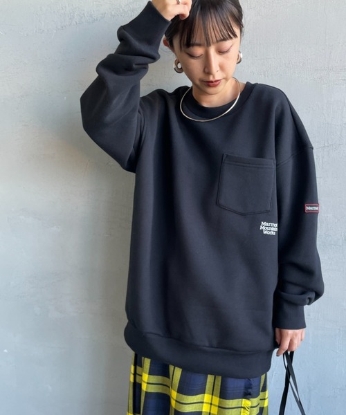 Marmot（マーモット） トレーナー スウェット 別注 ワンポイントロゴ