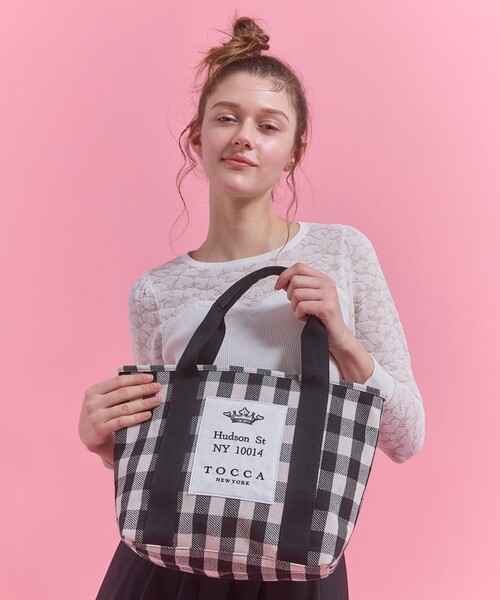 トッカTOCCA LIBERTY社オリジナル素材 PENSTEMON ROAD TOCCA（トッカ） トートバッグ TOCCA AVENUE CANVAS TOTE キャンバス