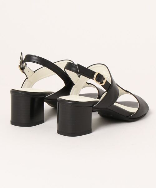 「neue diffusion」 ヒールサンダル 24cm ダークベージュ レディース_画像2