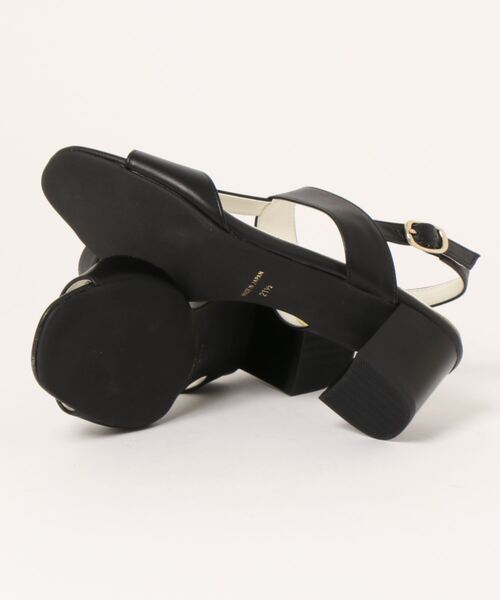 「neue diffusion」 ヒールサンダル 24cm ダークベージュ レディース_画像3