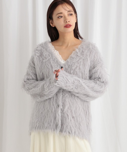 カーディガン カラーシャギーカーディガン　581532 レディース | mysty woman