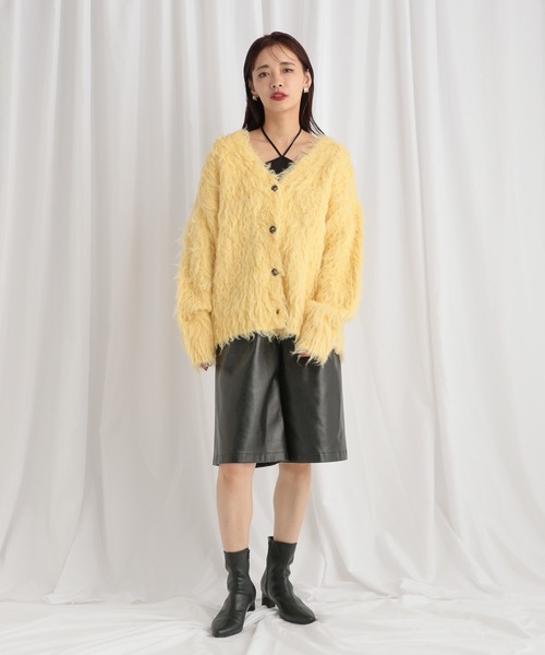 カーディガン カラーシャギーカーディガン　581532 レディース | mysty woman | 07