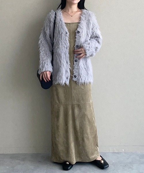 カーディガン カラーシャギーカーディガン　581532 レディース | mysty woman | 12