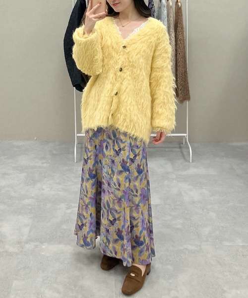 カーディガン カラーシャギーカーディガン　581532 レディース | mysty woman | 16