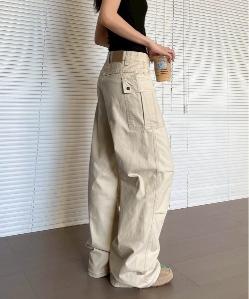 VIBGYOR カーゴパンツ 「LAMPOON」フレアカーゴパンツ レディース