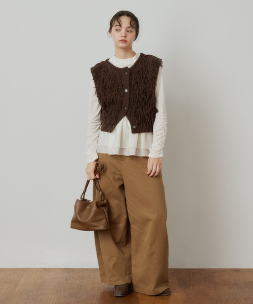 OLUN ショルダーバッグ バッグ nuance gather shoulder bag/ニュアンス