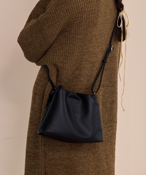 OLUN☆ニュアンスギャザーショルダーバッグ OLUN ショルダーバッグ バッグ nuance gather shoulder bag/ニュアンス