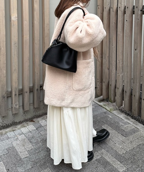 新品未使用 olun ギャザーショルダーバッグ OLUN ショルダーバッグ バッグ nuance gather shoulder bag/ニュアンス