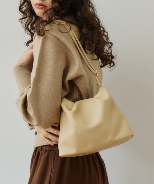 OLUN ショルダーバッグ バッグ nuance gather shoulder bag/ニュアンス