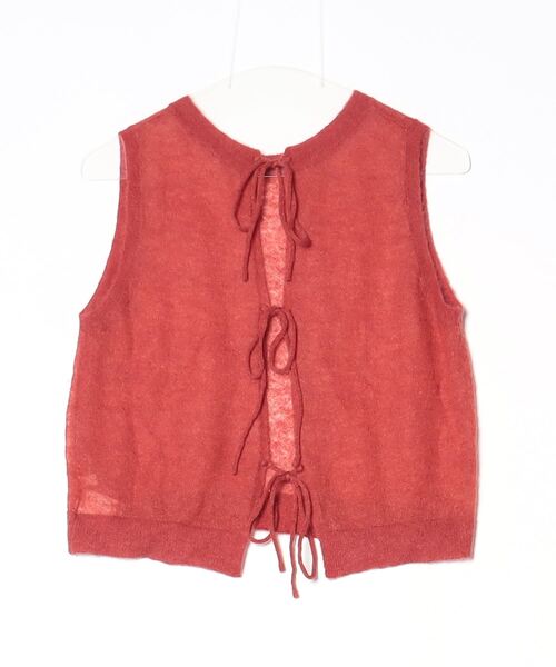 【新品未使用】CLANE ノースリーブニット サイズ1 CLANE（クラネ） ノースリーブニット 1 レッド レディース : ZOZOTOWN