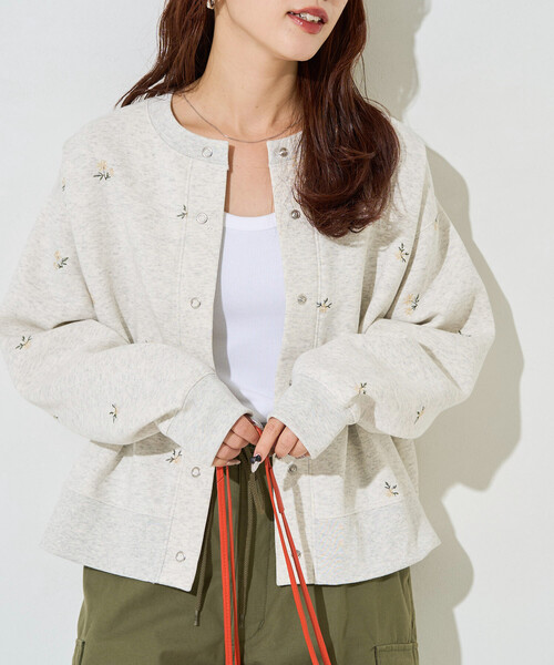 45rpm 45R 裏起毛 スウェット カーディガン 45R 裏起毛スエットカーディガン