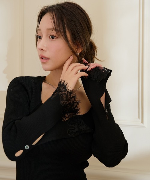 EIMY ISTOIRE（エイミーイストワール） ワンピース レーストリムHeart