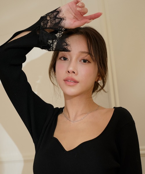 EIMY ISTOIRE（エイミーイストワール） ワンピース レーストリムHeart