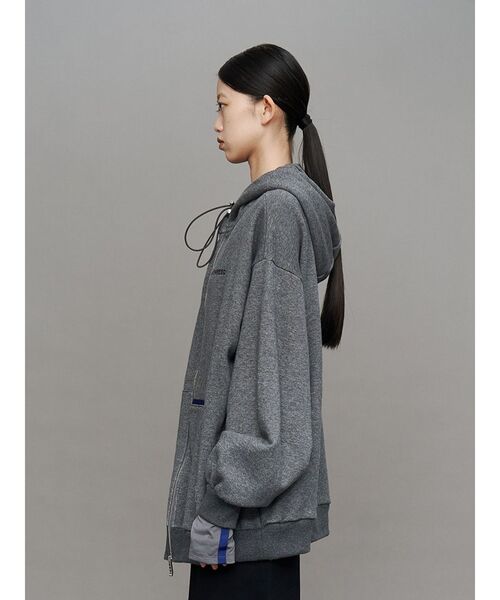 UN3D.（アンスリード） パーカー ARM COVER DOCKING ZIPUP HOODIE