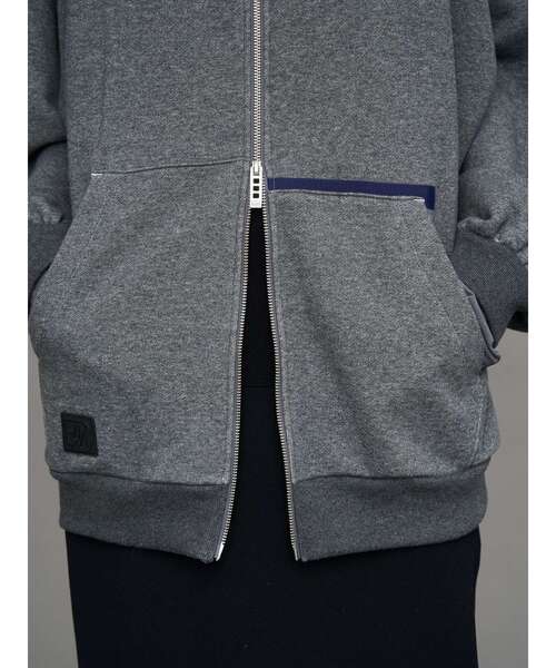 UN3D.（アンスリード） パーカー ARM COVER DOCKING ZIPUP HOODIE