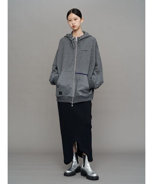 UN3D.（アンスリード） パーカー ARM COVER DOCKING ZIPUP HOODIE