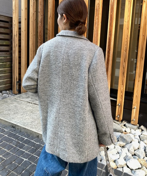 クロ　DOUDOU アーバンリサーチ　グレー テーラードジャケット DouDou（ドゥドゥ） テーラードジャケット FREE グレー レディース