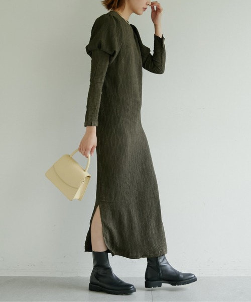 「GALLARDAGALANTE」 長袖ワンピース FREE ブラウン レディース_画像4