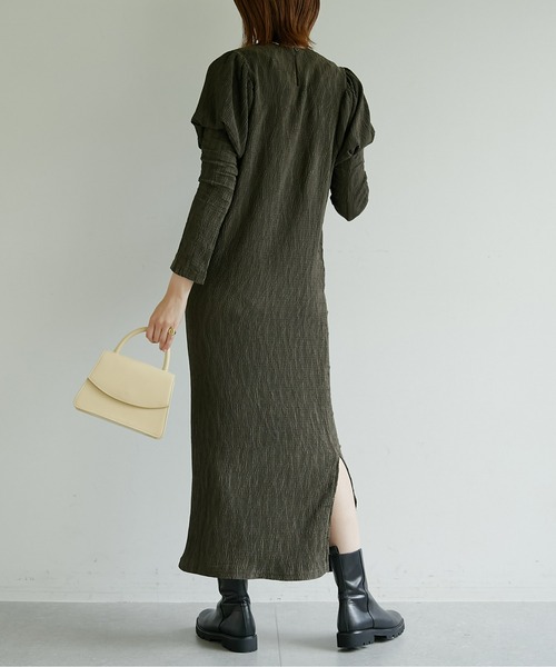 「GALLARDAGALANTE」 長袖ワンピース FREE ブラウン レディース_画像5