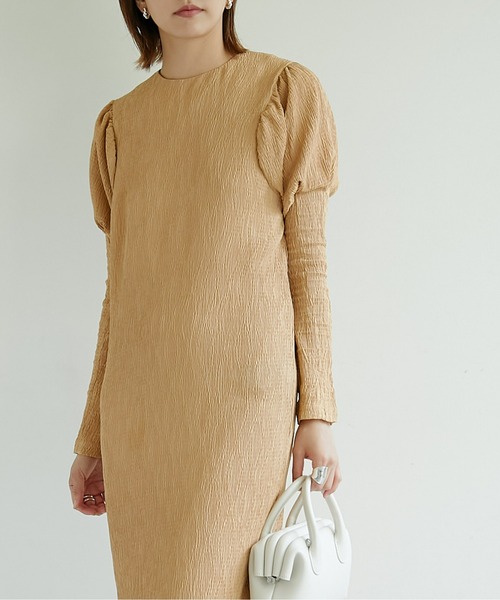 「GALLARDAGALANTE」 長袖ワンピース FREE ブラウン レディース_画像7