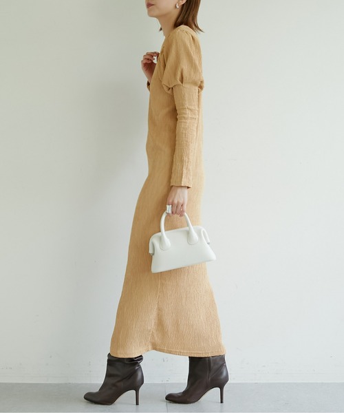 「GALLARDAGALANTE」 長袖ワンピース FREE ブラウン レディース_画像8