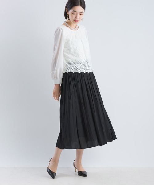 「PICCIN」 7分袖ブラウス M オフホワイト レディース_画像7
