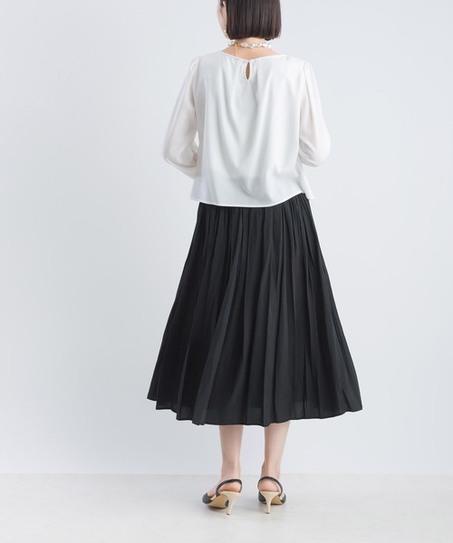 「PICCIN」 7分袖ブラウス M オフホワイト レディース_画像8