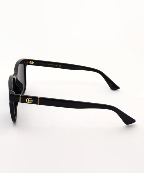 GUCCI サングラス ブラック サイドロゴ ユニセックス 美品 グッチ GUCCI サングラス メンズ レディース アジアンフィット UV