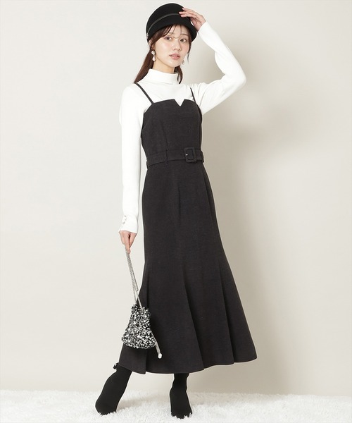 WILLSELECTION（ウィルセレクション） ワンピース ベルト付きVカット