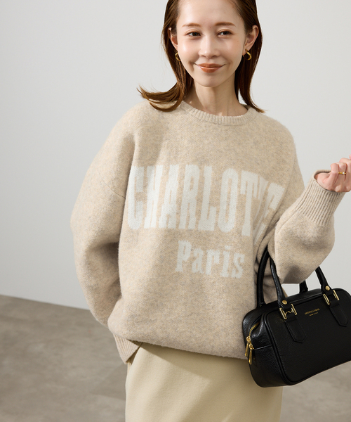 SLOBE IENA（スローブイエナ） ニット セーター CHARLOTTE ロゴニット