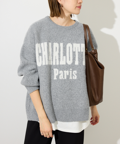 SLOBE IENA（スローブイエナ） ニット セーター CHARLOTTE ロゴニット