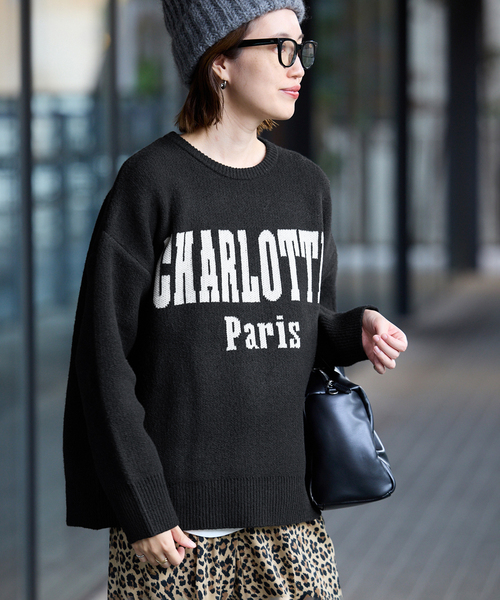 SLOBE IENA（スローブイエナ） ニット セーター CHARLOTTE ロゴニット