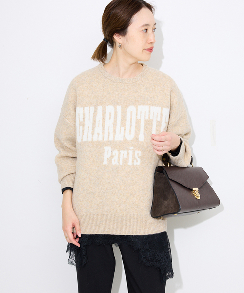 SLOBE IENA（スローブイエナ） ニット セーター CHARLOTTE ロゴニット