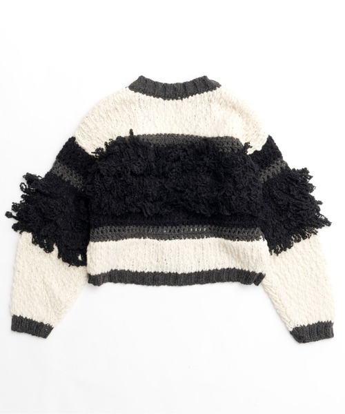 新品　MAISON SPECIAL ニット　カーディガン　ウール　ブラック　L MAISON SPECIAL（メゾンスペシャル） カーディガン 「UNISEX」3 colors