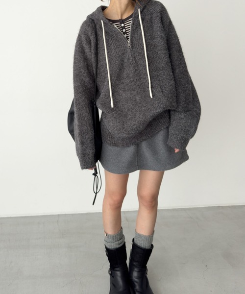 CANAL JEAN（キャナルジーン） ニット セーター El mar あぜ編みウール