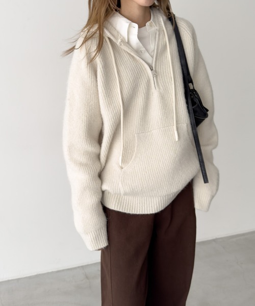 CANAL JEAN（キャナルジーン） ニット セーター El mar あぜ編みウール