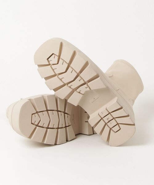 「R&E」 ショートブーツ M アイボリー レディース_画像3