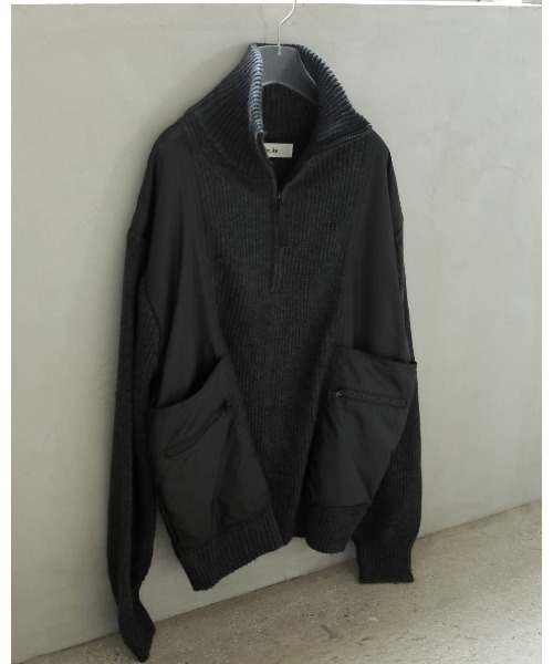 anuke（アンヌーク） ニット セーター Haifzip Docking Knit