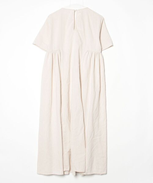 「junoah」 半袖ワンピース X-LARGE ベージュ レディース_画像2