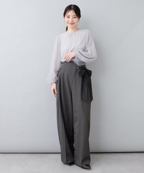 「natural couture」 パンツ LARGE グレー レディース_画像7