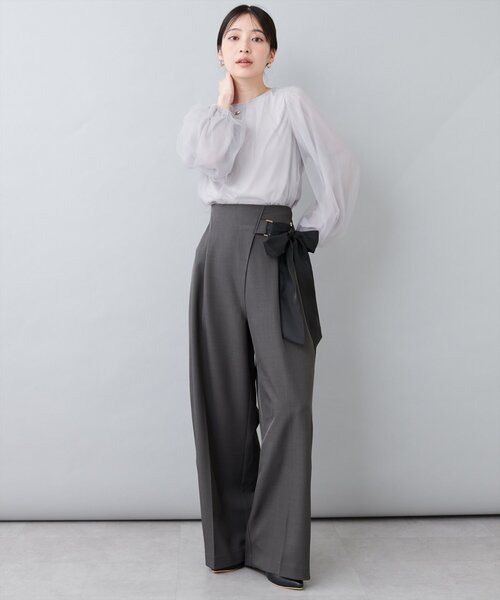 「natural couture」 パンツ LARGE グレー レディース_画像8